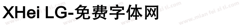 XHei LG字体转换